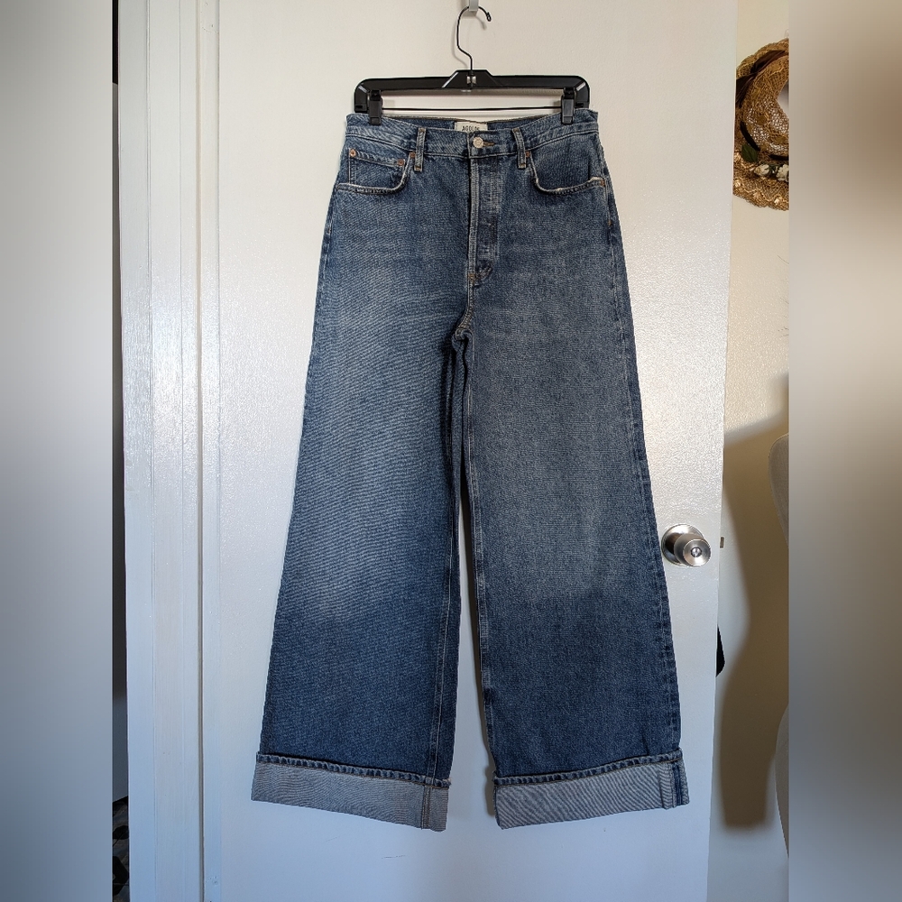 Agolde Dame High Rise Wide Leg Jean- Control- Size 28